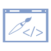 Web dev and design icon